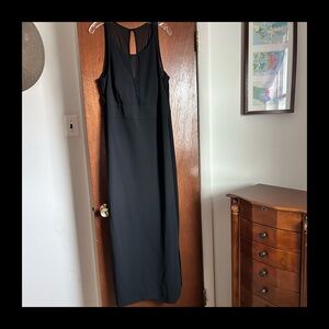 Connected Apparel Plunging Neckline Dress